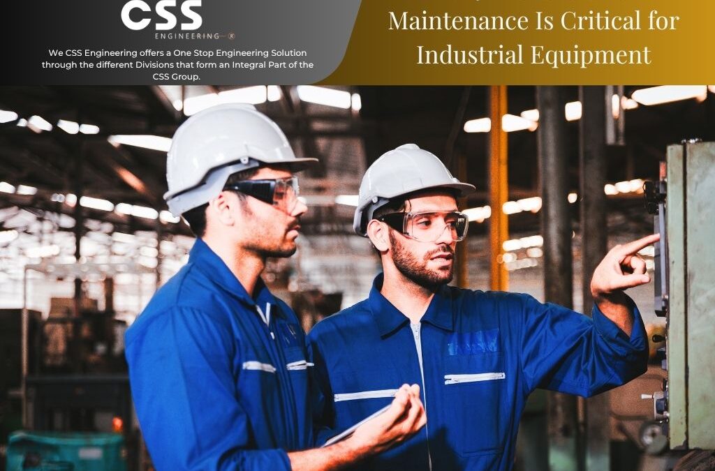 CSS Engineering technician performing preventative maintenance on industrial equipment in Meyerton