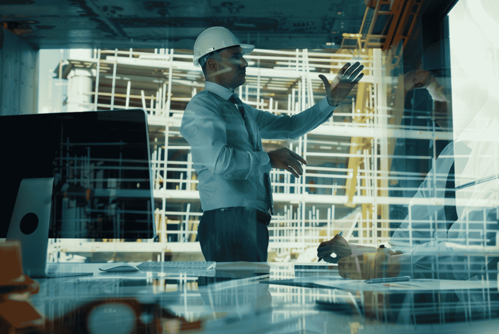 Engineering team reviewing 3D models and tie-in plans for beneficiation plant upgrades