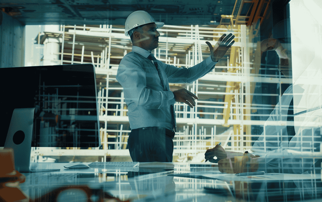Engineering team reviewing 3D models and tie-in plans for beneficiation plant upgrades