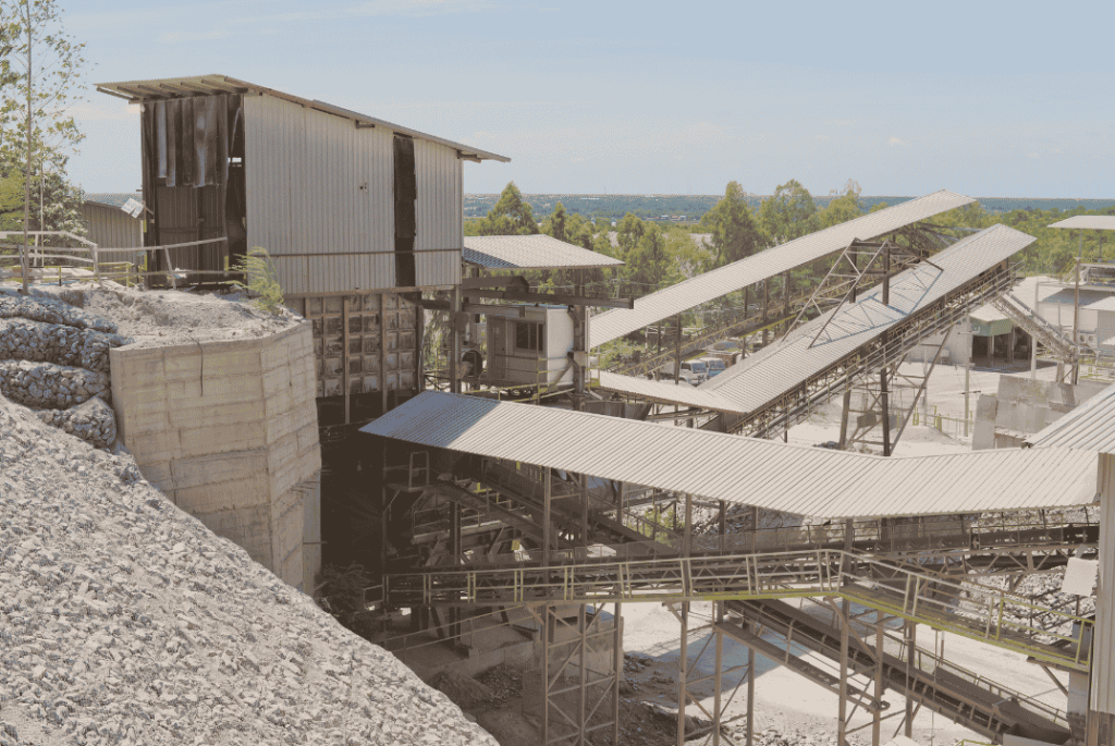 Industrial plant layout showing maintenance access challenges, process flow routes and equipment spacing.